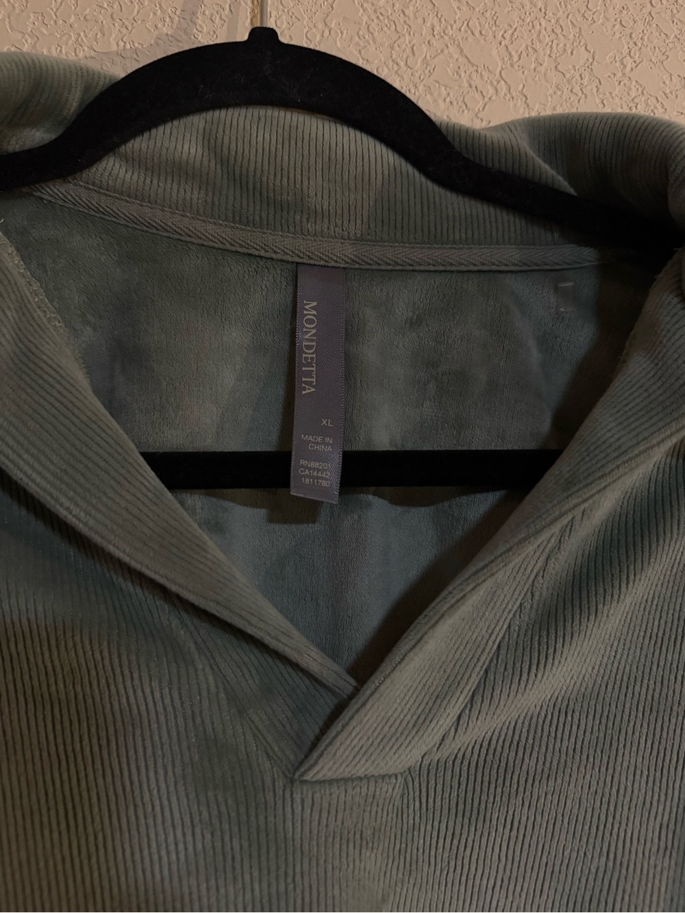 Mondetta Olive-Green Ribbed Pullover - Picture 3 of 5